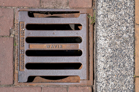 Uitgeest, Netherlands - June 10, 2026: Wavin storm drain