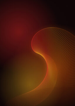 Luminous Flow | Warm Cyber Curve | Golden Line Spectrum
