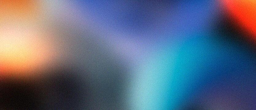 Abstract blurred background with soft blue and orange light
