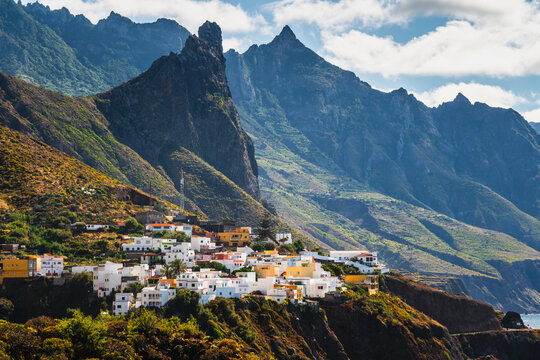 Charming village of Taganana nestled in the Anaga Mountains of Tenerife