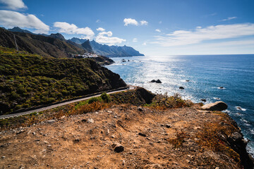 Dramatic coastal road winds through Anaga mountains towards Benijo village © LCH photo gallery