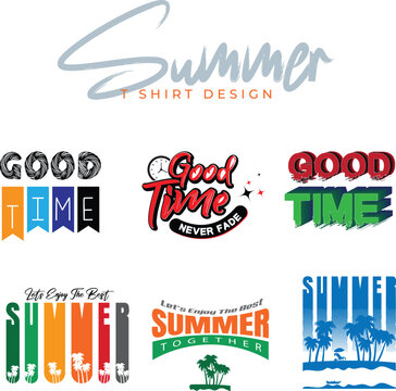 Summer beach T-shirt design