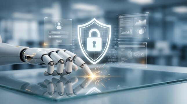 Intelligent threat detection and virtual assistant alerts powered by AI artificial intelligence strengthen cybersecurity and provide proactive protection against digital breaches.