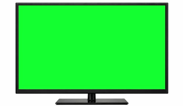 TV Screen Glitch to Green Screen Animation | Digital Signal Error Chroma Key Overlay 4K | LED TV Glitch Effect | Digital Screen Distortion and Green Screen Reveal hd