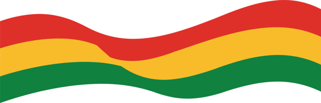 Art & IllustrationBolivia National Flag Waving Ribbon Banner Vector Isolated on White Background for Bolivian Independence Day and Patriotic Celebration Designs