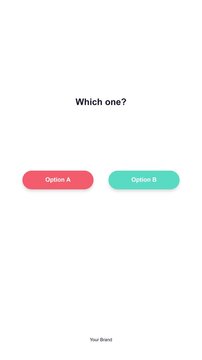 Vertical UI Animation for Social Media Poll and A/B Testing