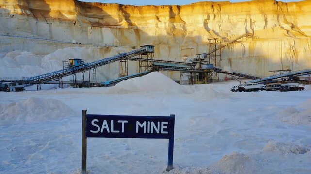 Entrance to a salt mine.