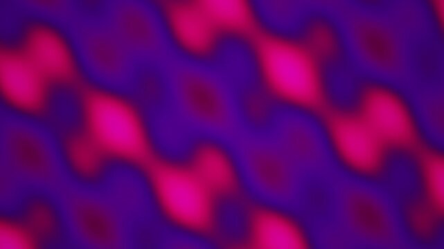 This video shows a seamless looping background of colorful abstract shapes in purple and pink.