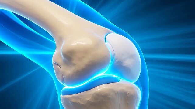 Anatomical Animation: Knee Joint in Motion - Roll and Glide