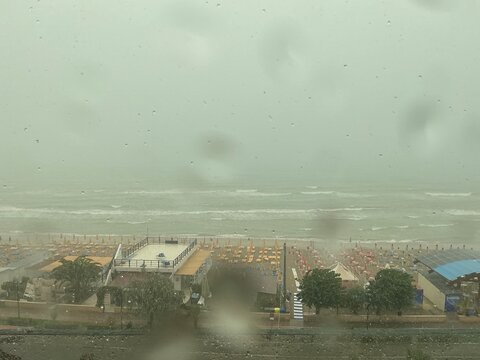 Extreme summer storm and heavy rain over Pescara and Teramo region Italy 2025