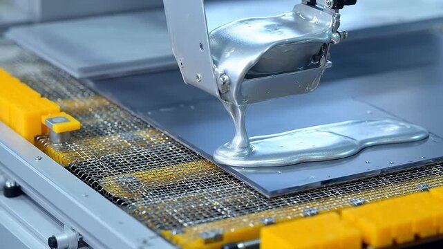 Precision Silver Paste Printing on Solar Cell Production Line