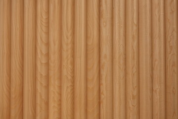 Fototapeta premium Texture claire de bardage en bois naturel à lignes verticales