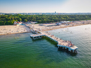 Baltic Sea beach in Gdansk Brzezno at summer, Poland. © Patryk Kosmider