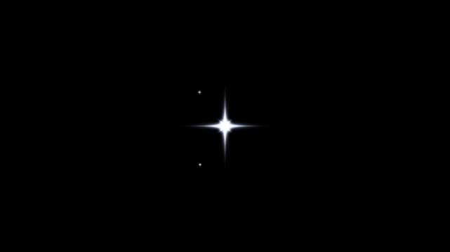Twinkle star sparkle glitter, glowing light trail, magic shimmer flash effect, luxury glowing particle. overlay animation, isolated on black background, seamless 4k loop,