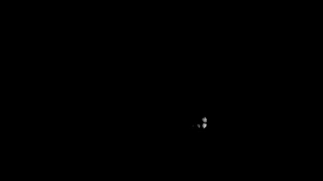 view of the half moon phase in the dark night sky