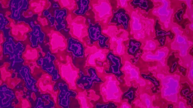 Vibrant abstract fluid shapes shift between deep purple and bright pink tones for a dynamic looping background.