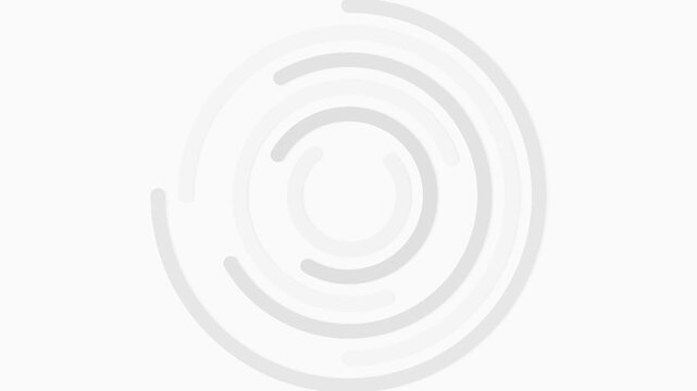 Minimalist loading spinner animation, rotating concentric circles for ui ux progress