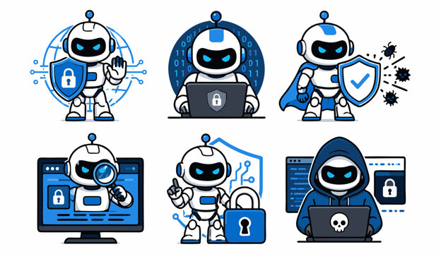 AI robot security guard collection
