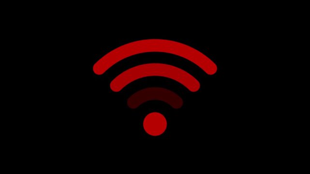 Wifi wireless internet signal flat icon. Wi-fi signal symbol. Internet Connection. wi-fi point iconon alpha transparent background