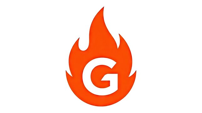 Orange flame logo with letter G for gas company.