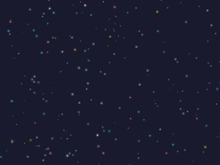 Fototapeta premium Star Field Night Sky Deep Space Wallpaper Vector Art