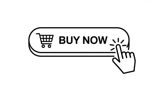 Buy now button with shopping cart icon