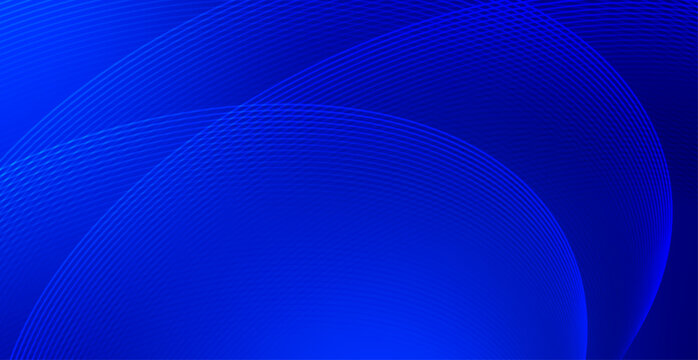 Blue Wave Line Pattern Background. Abstract Business Wallpaper. Technology Banner. Vector Illustration