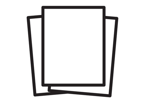 書類が3枚重なっているアイコン