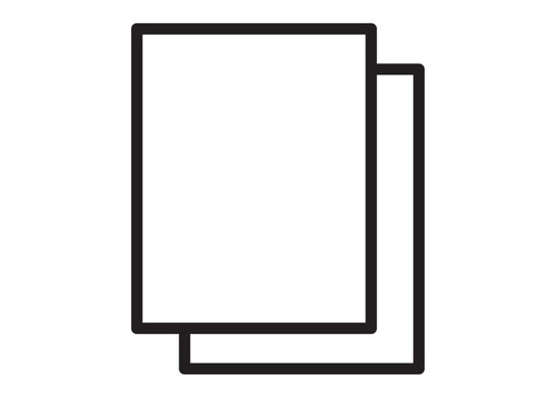 書類が2枚重なっているアイコン