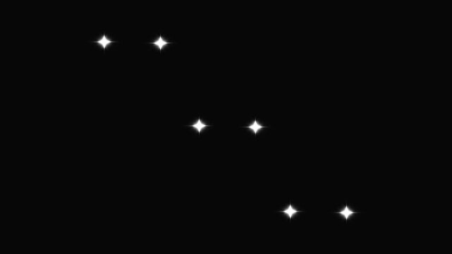 Magic star sparkle overlay, white cartoon blinking stars animation, flat vector doodle motion graphics, glowing light trails, 2d shining twinkle effect, black screen video background 4k video