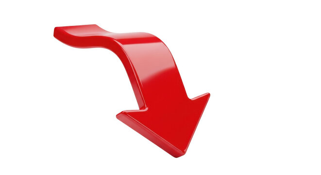 Red downward arrow icon