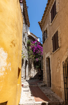 Eze - the famous, charming perched village. One of the most frequently visited tourist attractions in the Alpes-Maritimes region, France.