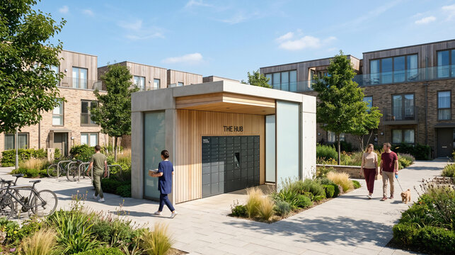 Parcel Pavilion for a Planned Suburban Home Community Hub