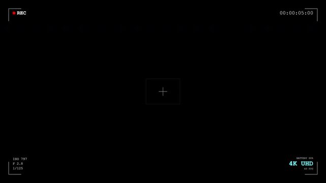 camcorder overlay showing a sleek camera recording interface a minimalist digital display for modern video production.