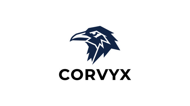 Corvyx Eagle Logo Bird Head.