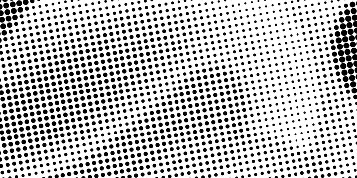 Modern Black White Halftone Dot Pattern Abstract Vector Background Design

