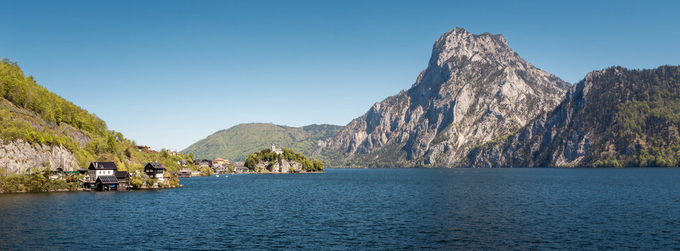 Traunsee mit Traunstein und Traunkirchen, Ober&ouml;sterreich
