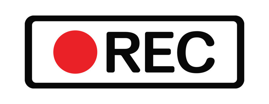 Recording Indicator: A digital indicator displaying the word REC alongside a red recording light, signaling an active recording session.