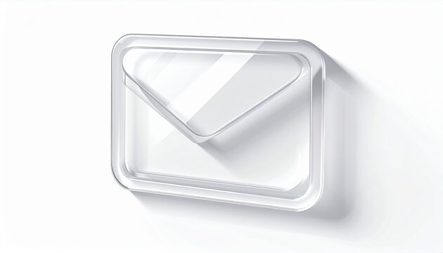3d translucent message icon