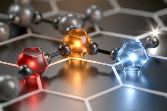 Crystal Molecules in Hexagonal Array