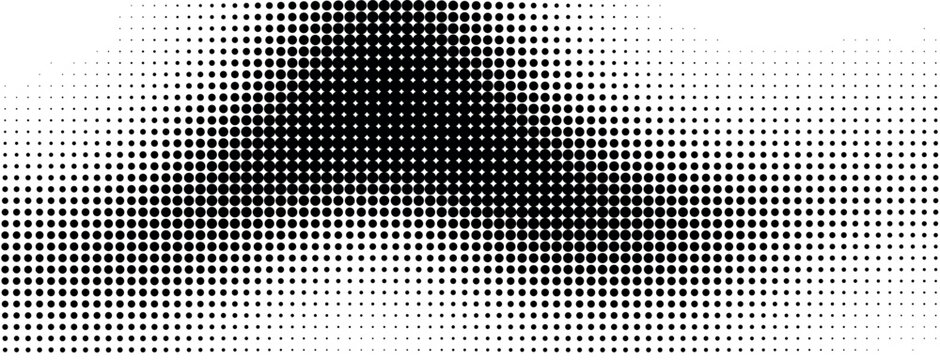 Abstract halftone pattern with black square dots, minimalist monochrome gradient texture vector, geometric stipple background for modern graphic design