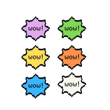 Pixel Speech Bubble Icon Retro 8bit Style