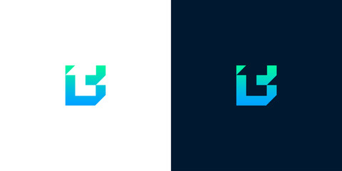 Modern Letter B Logo Concept Featuring Geometric Gradient Design for Corporate Branding and Minimalist Professional Identity © anello