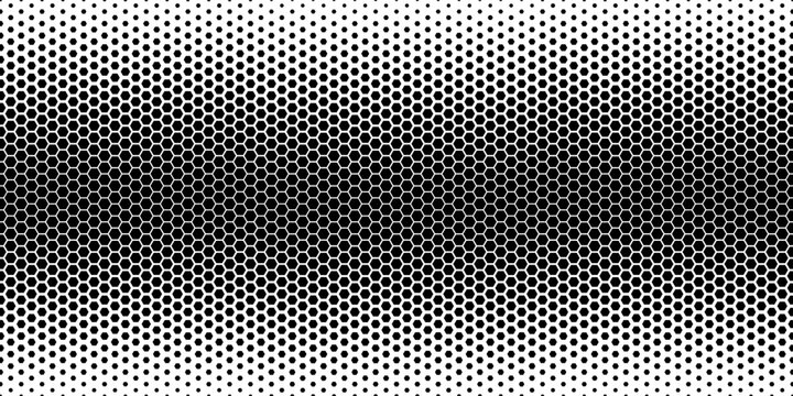Hexagon Vector Abstract Geometric Technology Background. Halftone Hex Retro Simple Pattern. vector eps 10