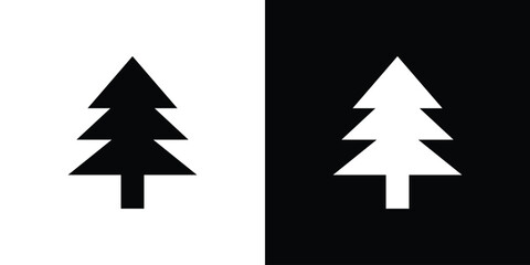 Fototapeta premium Tree icon flat symbols pack