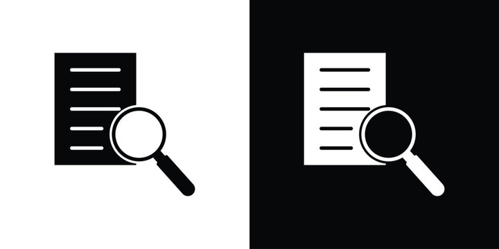 Case studies icon thin pictogram series