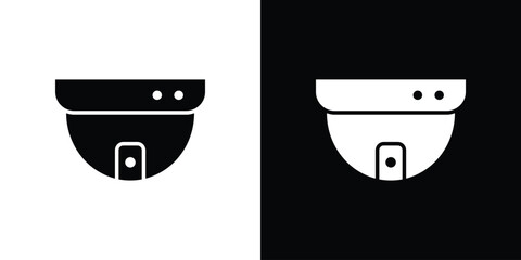 Dome cctv camera icon thin pictogram series © Dan