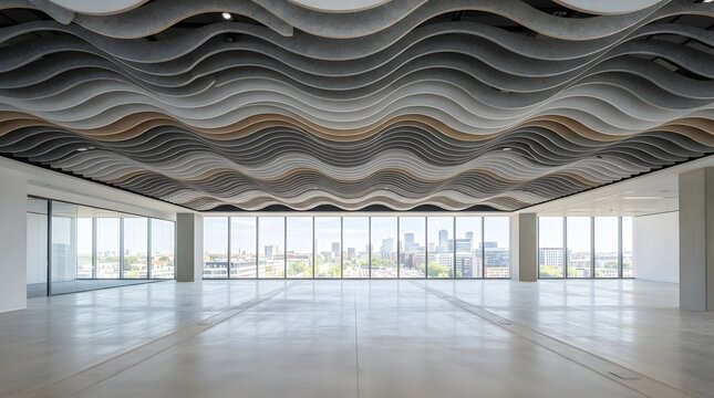 Office space with acoustic baffles cover spectacular facility magnificent idea distinctive