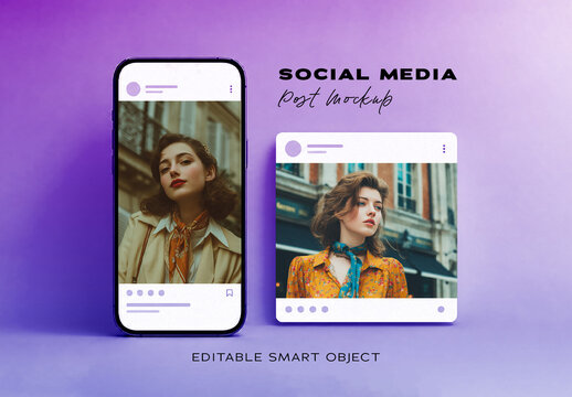 Instagram Social Media Post Mockup