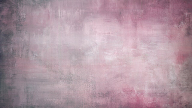 pink artistic texture with brushstrokes of gray paint